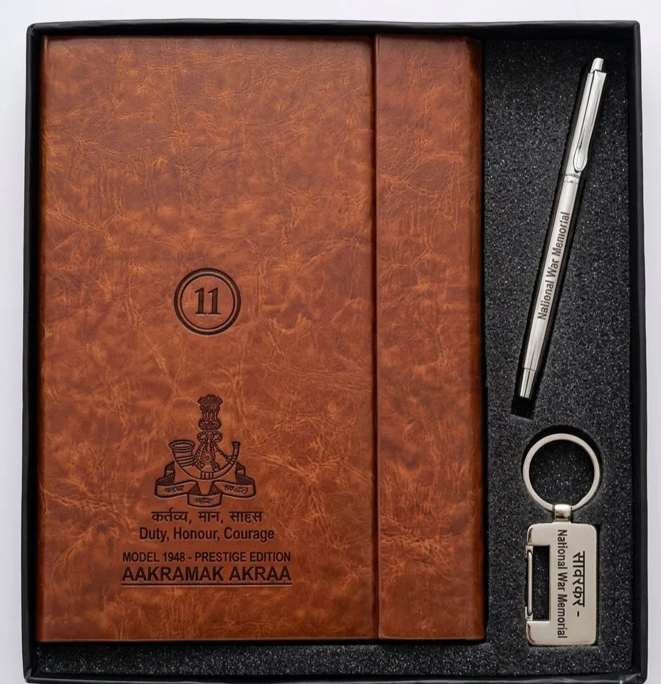 Signature Gold Crest Diary Set